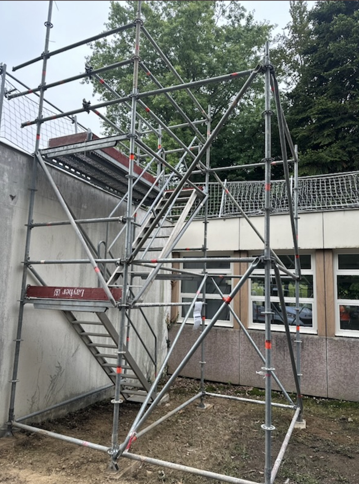 Escalier de chantier
