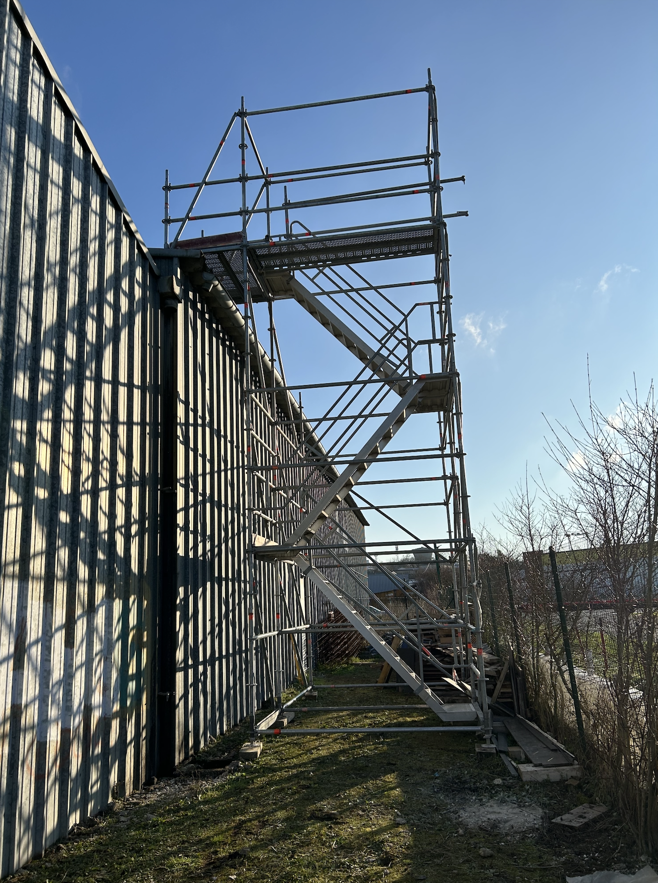 Escalier de chantier