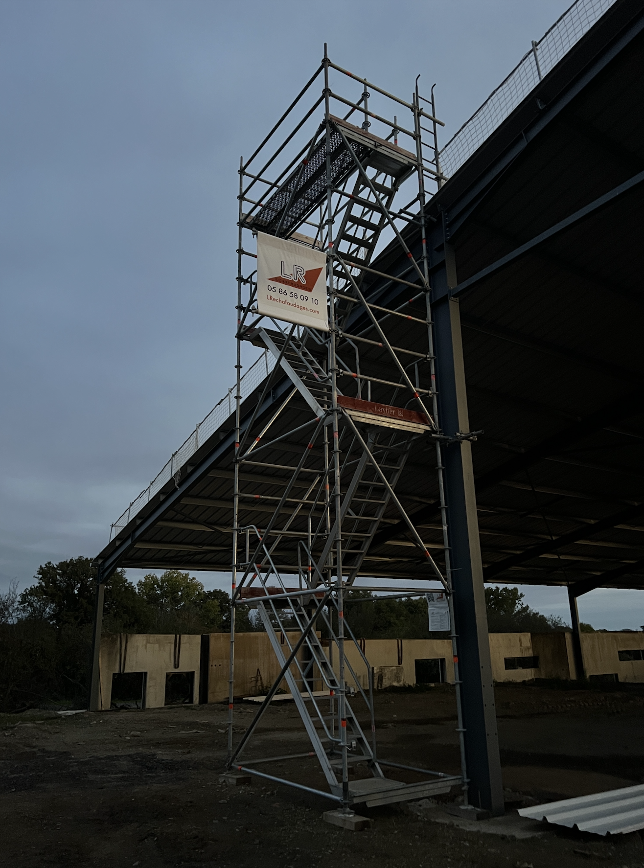 Escalier de chantier